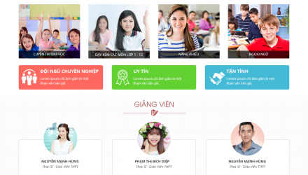 Mẫu Website Giáo Dục - Gia Sư