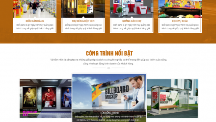 Mẫu website Quảng Cáo 05