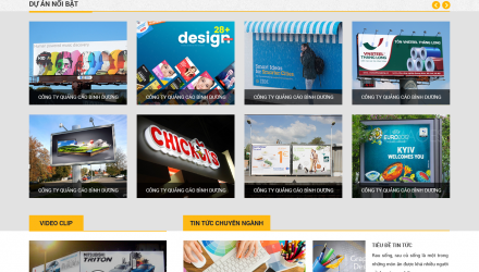 Mẫu website Quảng Cáo 07