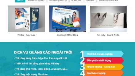 Mẫu website Quảng Cáo 09