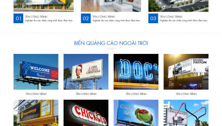 Mẫu website Quảng Cáo 12