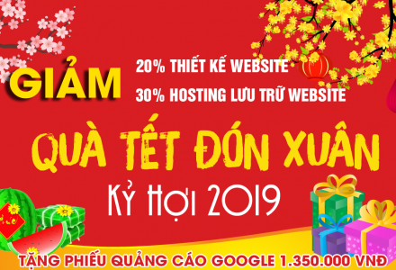 Chào Xuân Kỷ Hợi 2019. Giảm giá toàn bộ dịch vụ lên tới 30%.