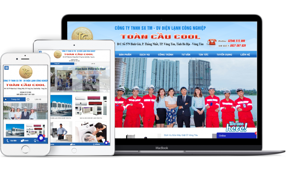 WEBSITE CÔNG TY TNHH TOÀN CẦU COOL