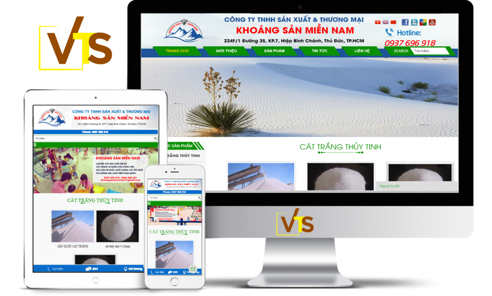 WEBSITE CÔNG TY KHOÁNG SẢN MIỀN NAM