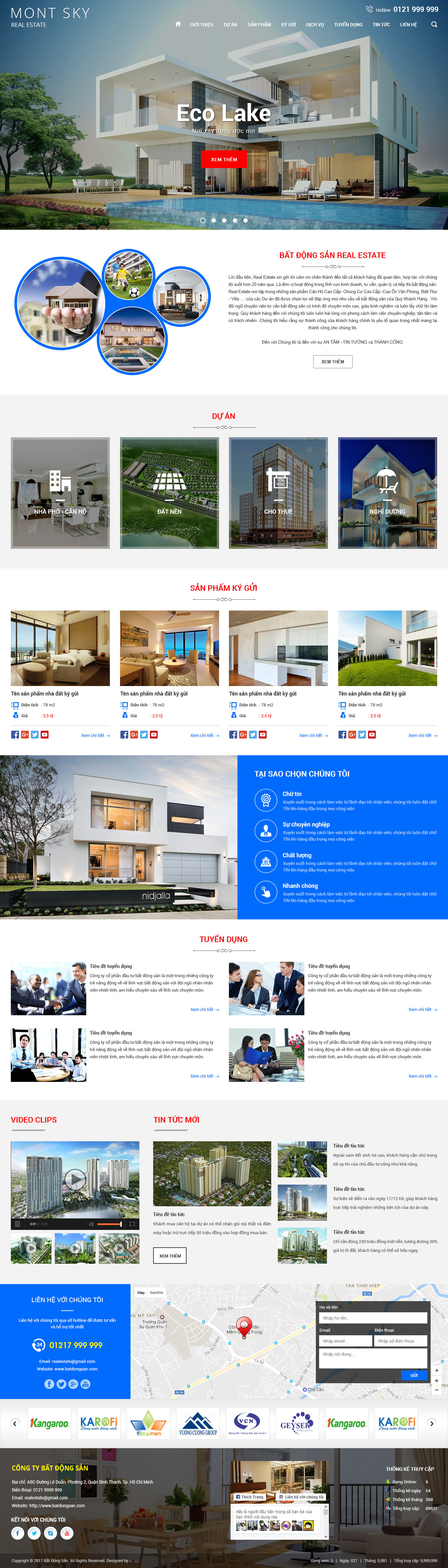 Mẫu Website bất động sản 14