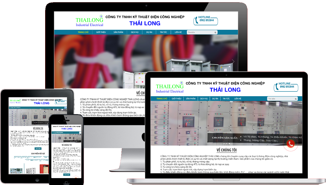 WEBSITE CÔNG TY TNHH KT ĐIỆN CÔNG NGHIỆP THÁI LONG